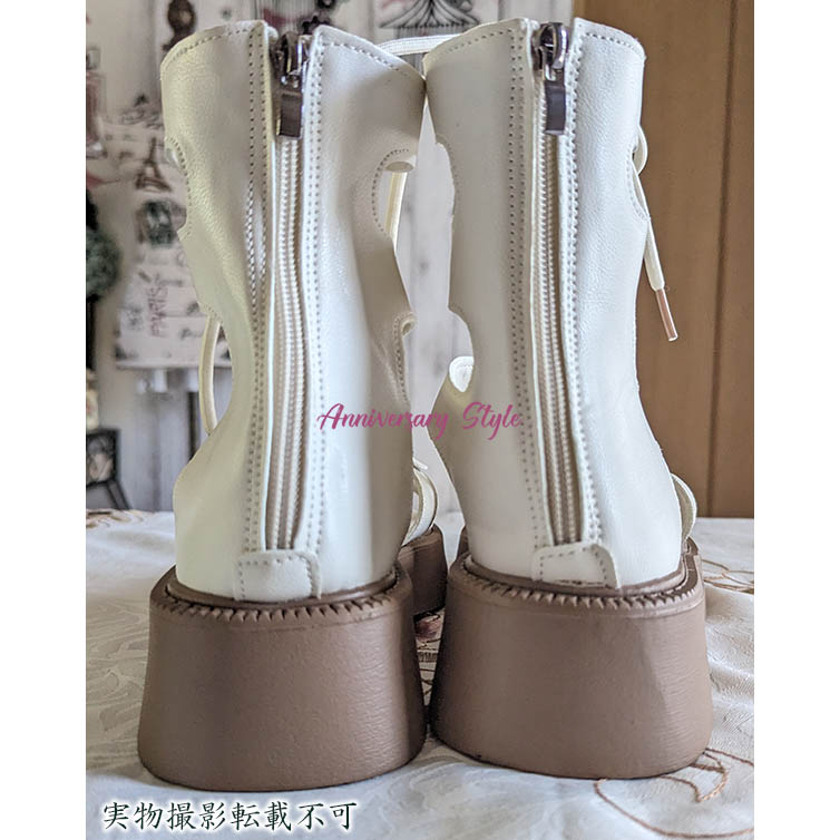 ブーツサンダル レディース 白 39 即納 夏 厚底 22-25cm 97725646 黒 グリーン ブーサン サンダル レースアップ 編み上げ ブーツサンダル レディース 白 39 即納 夏 厚底 22-25cm 97725646 黒 グリーン ブーサン サンダル レースアップ 編み上げ