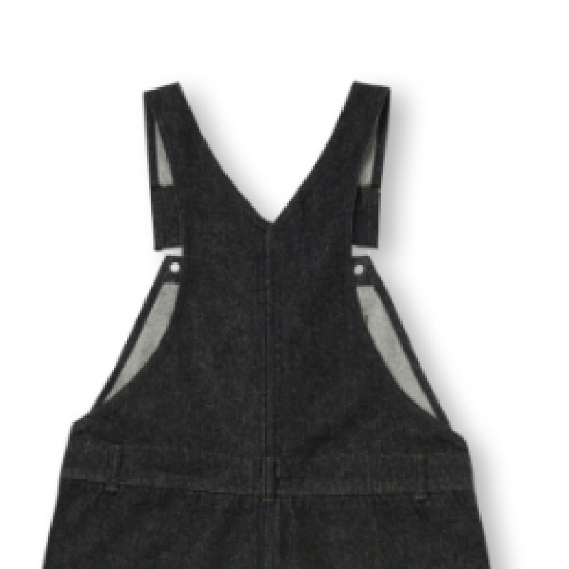 NERDY ユニニューヨークデニムオーバーオールブラック NERDY ユニニューヨークデニムオーバーオールブラック