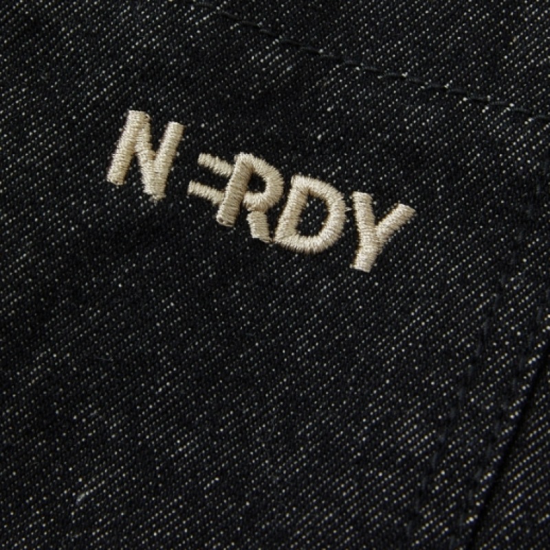NERDY ユニニューヨークデニムオーバーオールブラック NERDY ユニニューヨークデニムオーバーオールブラック