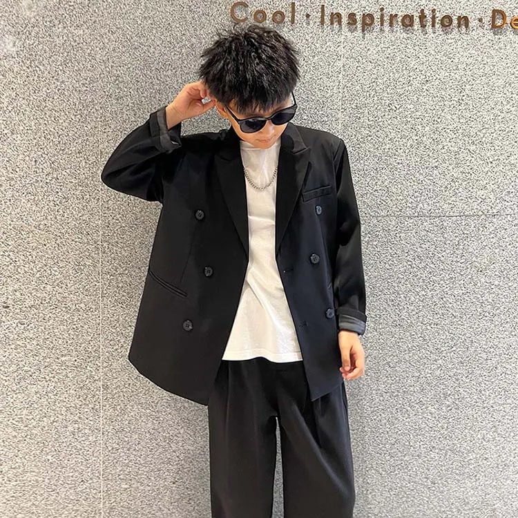 キッズ 子供 スーツ 男の子 ジュニア フォーマルスーツ ゆったり カジュアル 小学生 高校生 入学式 卒業式 結婚式 婚葬祭 七五三 お試験 ピアノ発表会 こども スーツジャケット ズボン ボトムス