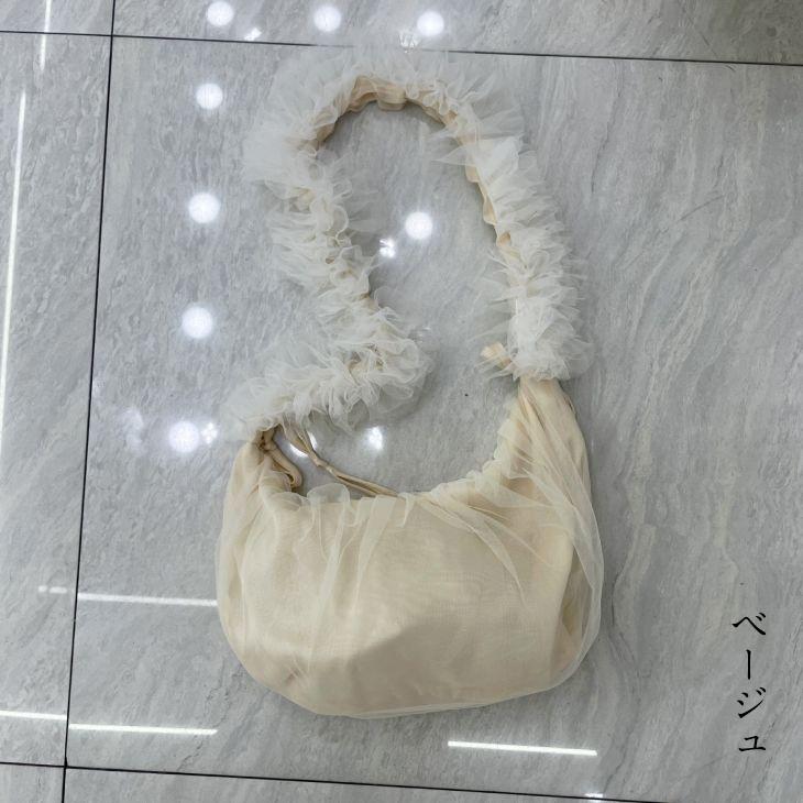 【期間限定】チュールフリルショルダーバッグ ワンショルダー ボディーバッグ 軽量 バッグ フリル 【akbss24-554】【予約販売:15-20日】メ込2 【期間限定】チュールフリルショルダーバッグ ワンショルダー ボディーバッグ 軽量 バッグ フリル 【akbss24-554】【予約販売:15-20日】メ込2