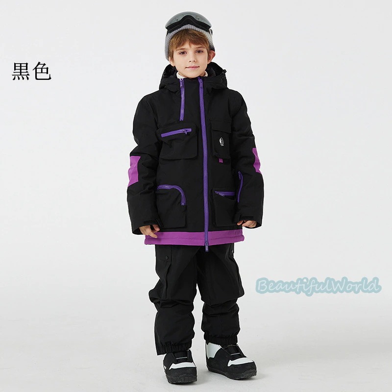 スキーウェアジャケットキッズスノボウェア スノボ ウェア スノーボード スノボー スキー スノーウェア ジャケット防風防寒 スキー 子供 ボーイズ スノーウェア スキーウェア スノーボードウェア スキー