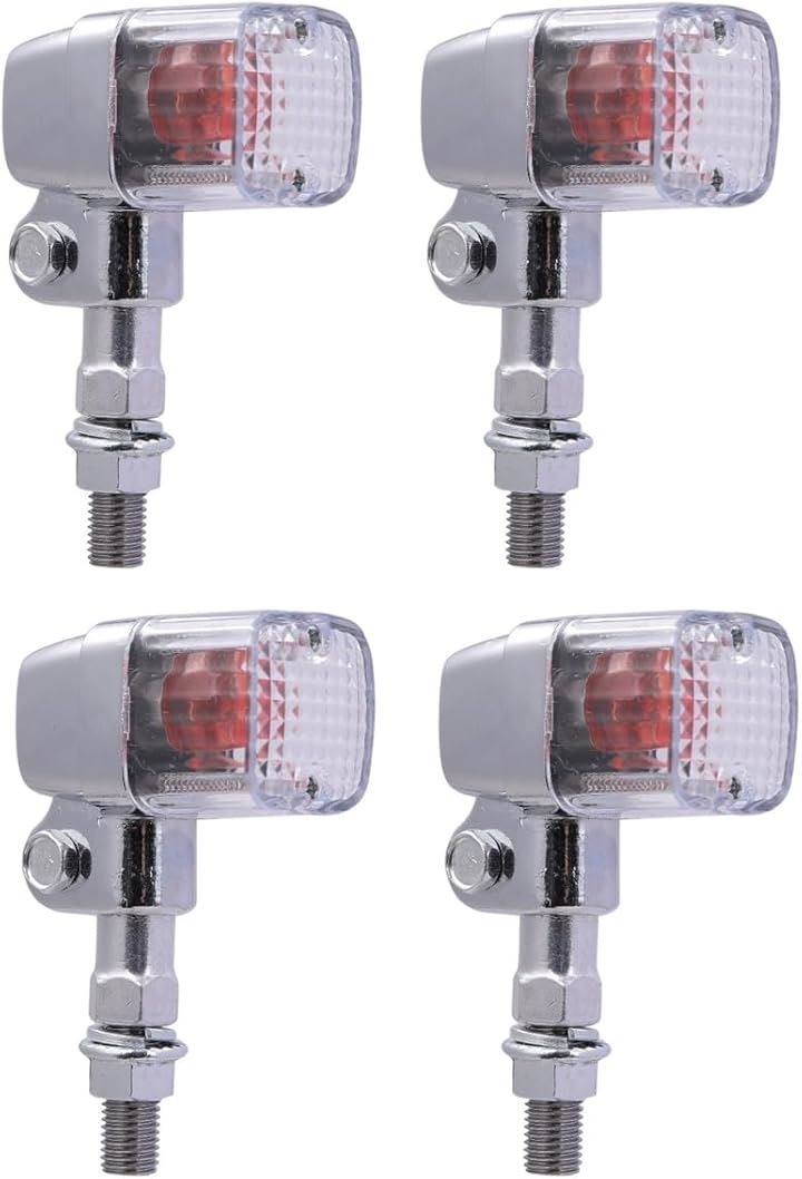 角型 ヨーロピアン メッキ ウインカー ステー 付 クリアー スモーク オレンジ レンズ 各種 ゼファー400 ZRX400 Z400FX GPZ400F 等 汎用(クリアー4個セット) 角型 ヨーロピアン メッキ ウインカー ステー 付 クリアー スモーク オレンジ レンズ 各種 ゼファー400 ZRX400 Z400FX GPZ400F 等 汎用(クリアー4個セット)