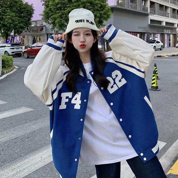 Qoo10] スタジャンレディースライトアウター春秋ア