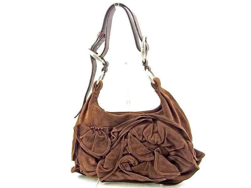 サンローラン SAINT LAURENT ショルダーバッグ ワンショルダー レディース ナジャ ブラウン スエード 人気 良品 【中古】 T3788 . サンローラン SAINT LAURENT ショルダーバッグ ワンショルダー レディース ナジャ ブラウン スエード 人気 良品 【中古】 T3788 .
