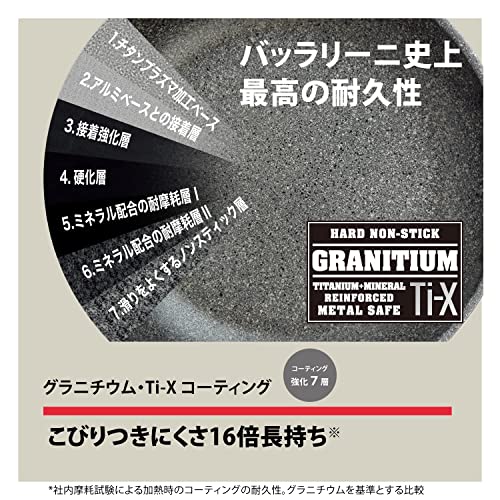Ballarini バッラリーニ 「 サリーナ フライパン 26cm イタリア製 」 IH対応 グラニチウム 7層コーティング 【日本正規販売品 】 75002-823 Ballarini バッラリーニ 「 サリーナ フライパン 26cm イタリア製 」 IH対応 グラニチウム 7層コーティング 【日本正規販売品 】 75002-823