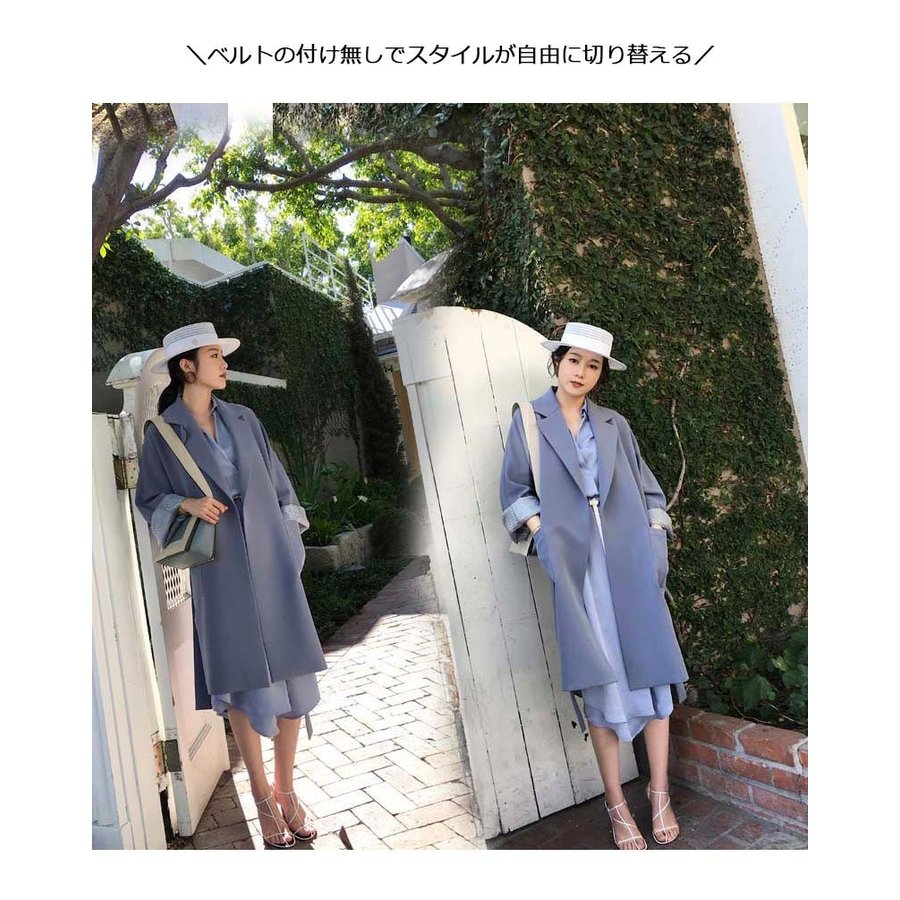 トレンチコート レディース スプリングコート アウター ロングコート 春 ゆったり 大きいサイズ 薄 トレンチコート レディース スプリングコート アウター ロングコート 春 ゆったり 大きいサイズ 薄
