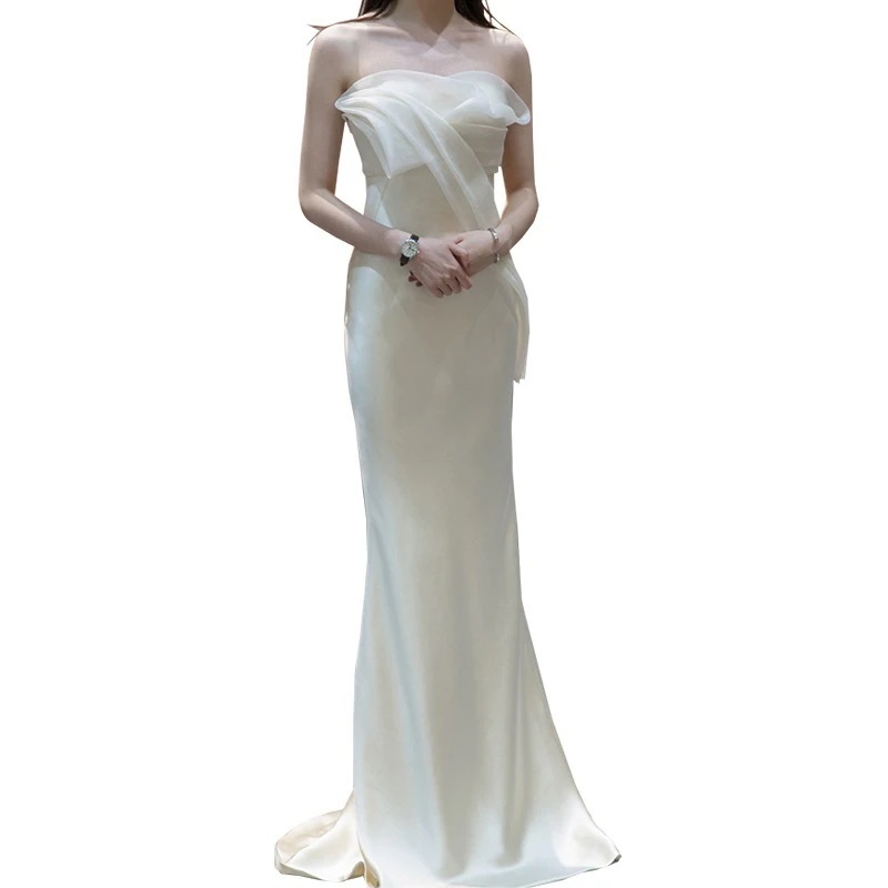 お呼ばれドレスフォーマルドレス同窓会 着痩せ ドレス同窓会 ワンピースpartお呼ばれ 誕生日パーティー 2024 ワンピース ドレス 花嫁ロングドレス イブニングドレス シンプル 新作 ホワイトワン