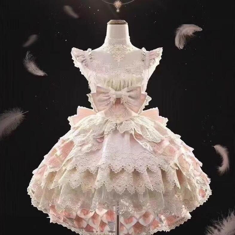 高品質保証コスチューム 衣装 ロリータ風 演出服 jskワンピース 花嫁洋服 Lolita ウエディングドレス 日系女子中高生 コスプレ ノースリーブ レディース 可愛い イベント衣装 切り替え風 ワ 高品質保証コスチューム 衣装 ロリータ風 演出服 jskワンピース 花嫁洋服 Lolita ウエディングドレス 日系女子中高生 コスプレ ノースリーブ レディース 可愛い イベント衣装 切り替え風 ワ