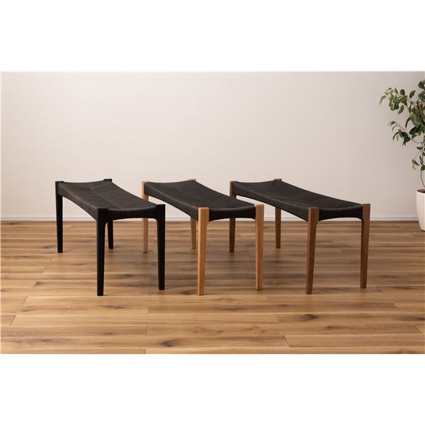 ペーパーコードベンチ 約幅105cm ナチュラル 完成品