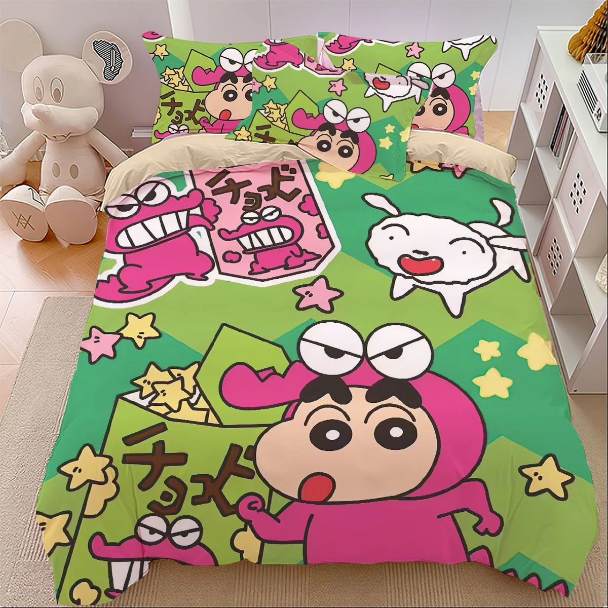 かわいい子供漫画寮 3点セット 1.5m 掛け布団カバーシーツ 寝具 クレヨンしんちゃん 4点セット かわいい子供漫画寮 3点セット 1.5m 掛け布団カバーシーツ 寝具 クレヨンしんちゃん 4点セット