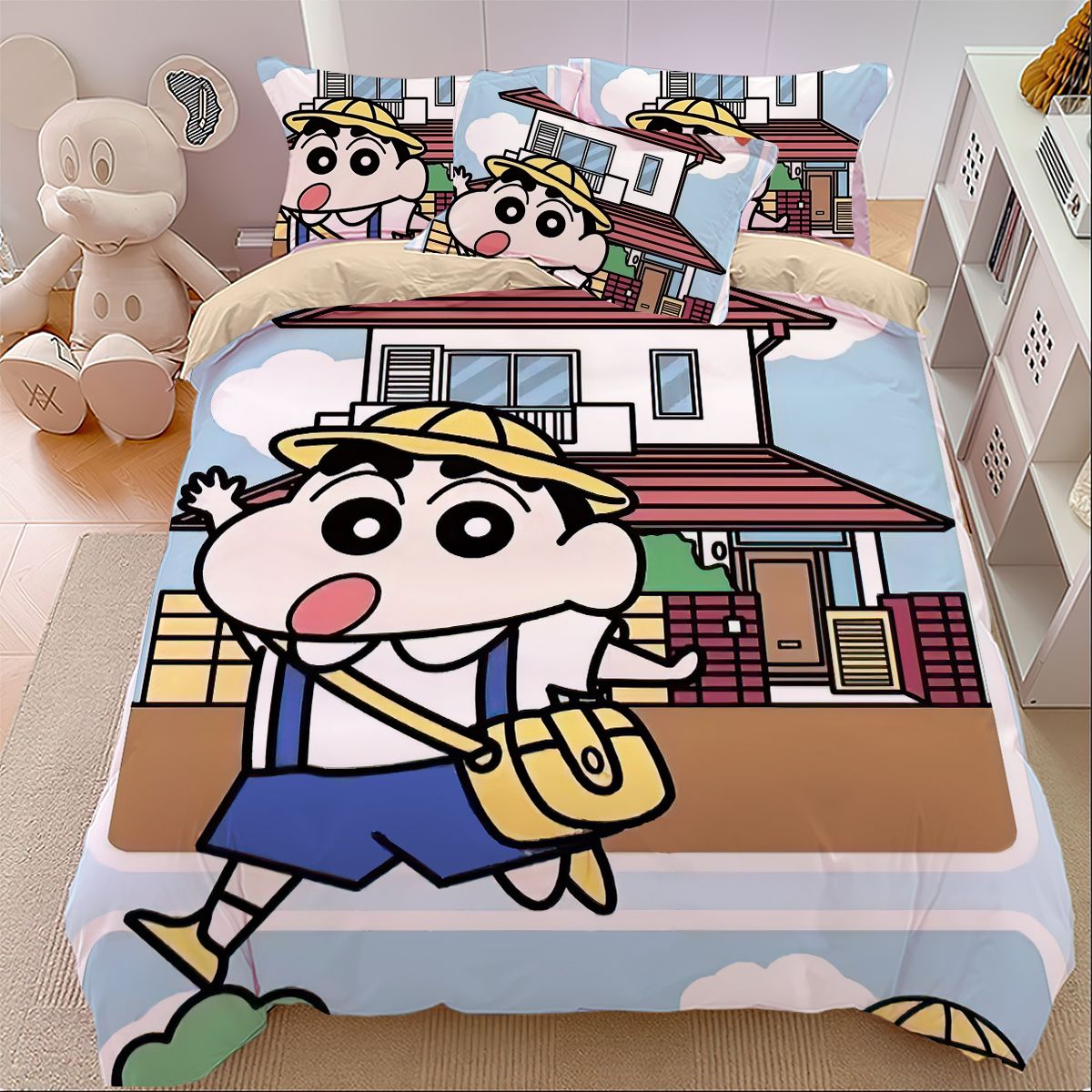 かわいい子供漫画寮 3点セット 1.5m 掛け布団カバーシーツ 寝具 クレヨンしんちゃん 4点セット かわいい子供漫画寮 3点セット 1.5m 掛け布団カバーシーツ 寝具 クレヨンしんちゃん 4点セット