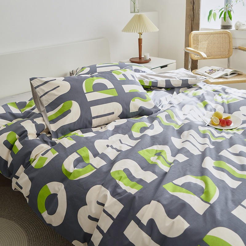 大特価 北欧スタイルのインコットン寝具4ピースセ... : 寝具・ベッド・マットレス 日本製人気