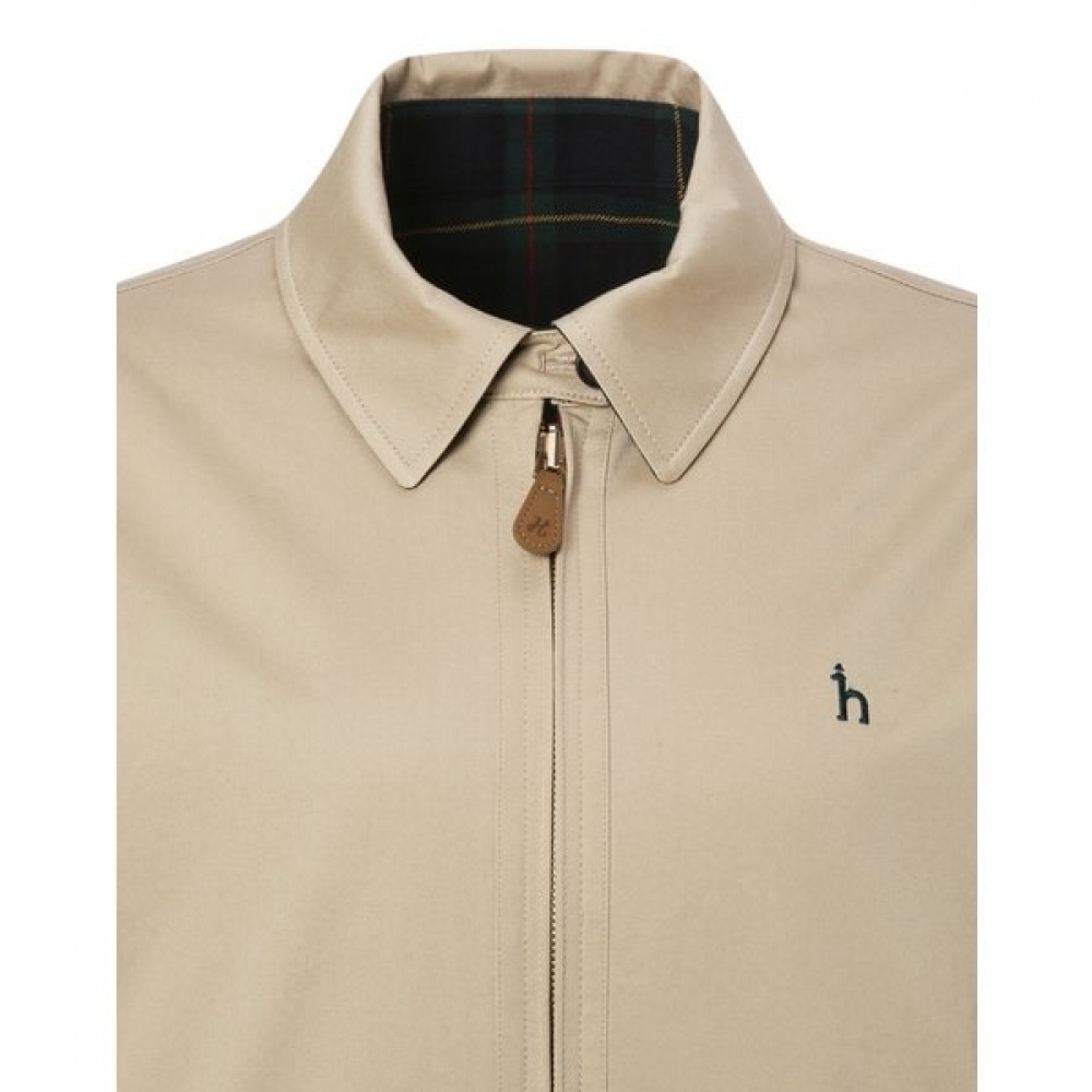 [25SS] リバーシブルコットンヘリントンジャンパーベージュHSJU5B202I2