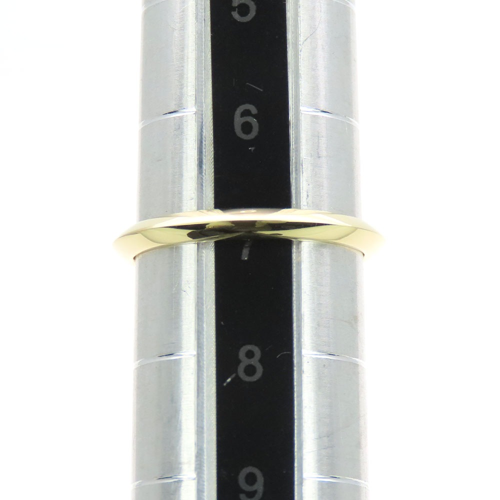 中古 リング・指輪 ナイフエッジ K18YG 約1.6g イエローゴールド 約＃7 ジュエリー レディース 女性