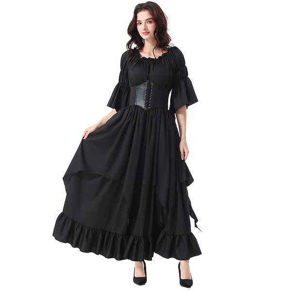 美品 ノスプロジェクト クラシックレトロワンピース グレー コスプレ