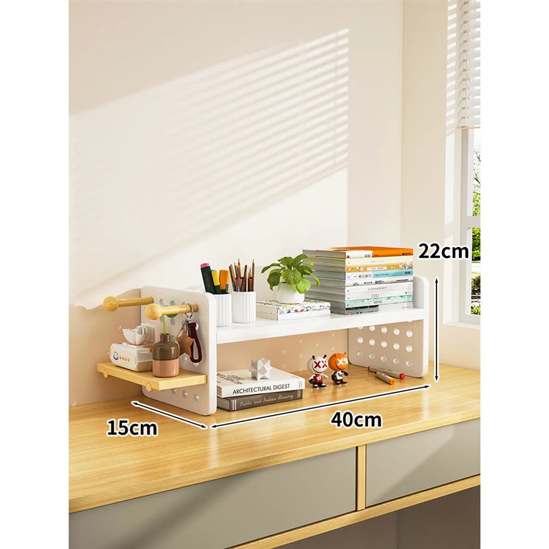 デスクトップシェルフデスクトップブックシェルフホームデスクストレージラックオフィスデスクワークステーション多層ディスプレイシェルフ