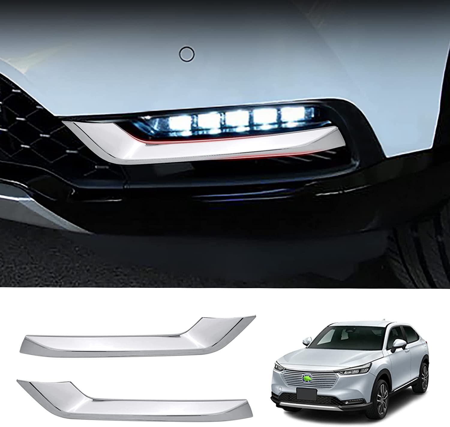 新型ヴェゼル RV系（Vezel）フロントグリル＋フォグランプカバー＋ヘッドランプガーニッシュ モール mdprevattcaulkingandwaterproofing.com