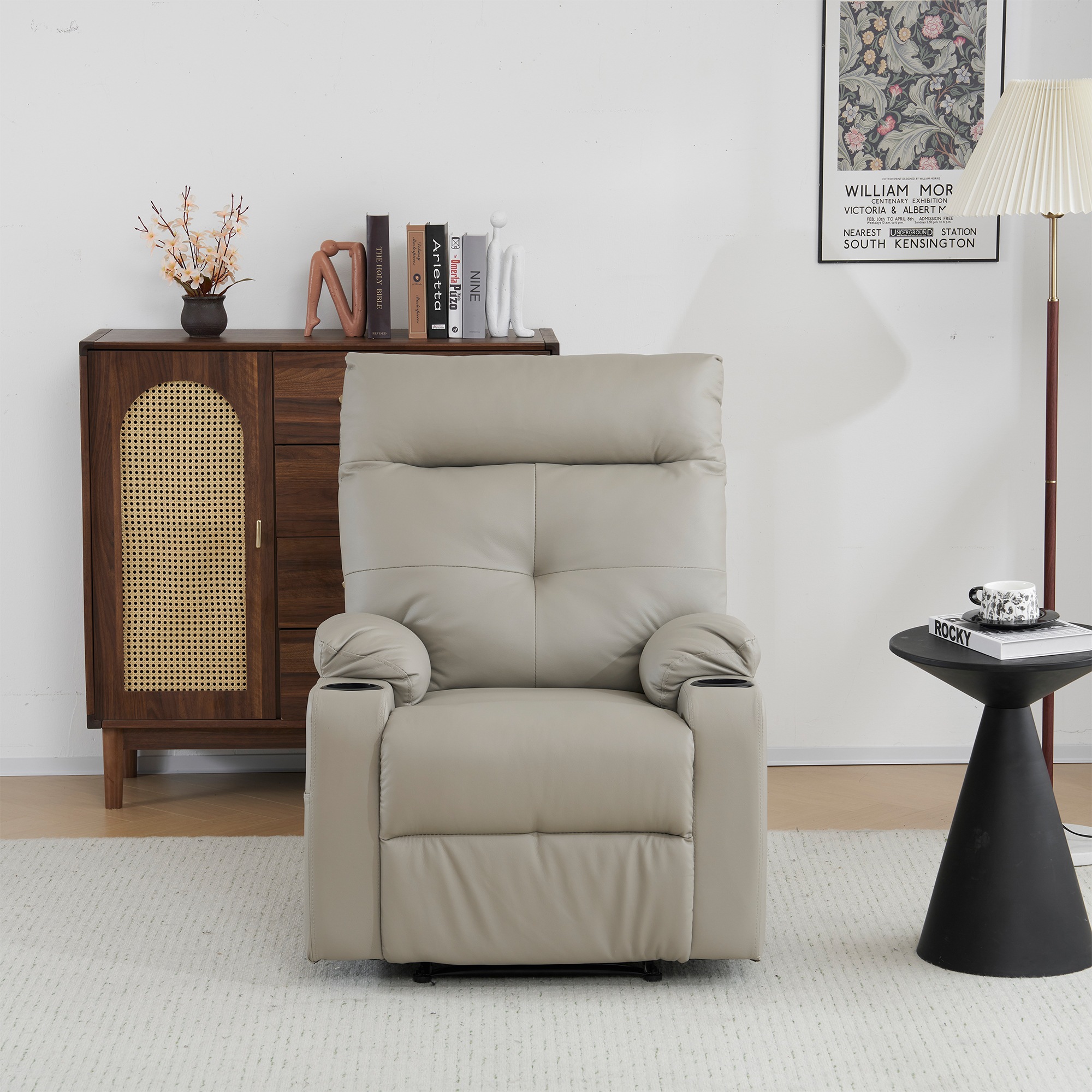 【国内即発送】リクライニングソファー 電動 リクライニングソファ 振動機能付き オットマン一体型 1人掛け USBポート付き 電動ソファ モーションソファー 耐圧分散 電動ソファー スマホ充電可 リク