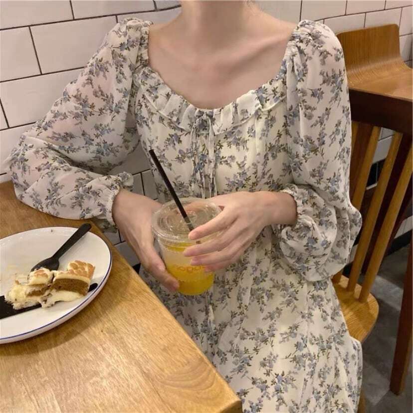 【送料無料】レディース セット ワンピース カーディガン フラワー 長袖 リボン パールボタン 【送料無料】レディース セット ワンピース カーディガン フラワー 長袖 リボン パールボタン