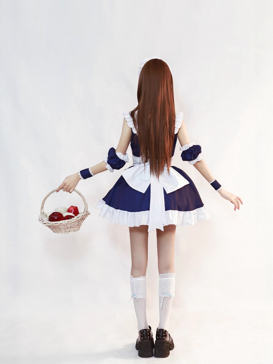 オリジナル日本製中空愛メイド服 大きいサイズメイド服 COSPLAY パフォーマンス衣装 ネット有名人生放送
