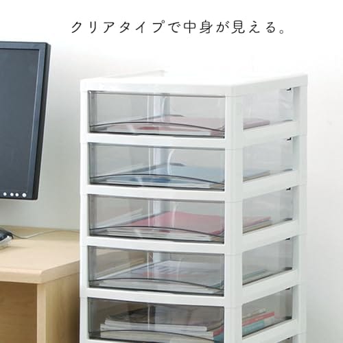 【中型10段】アイリスオーヤマ レターケース 引き出し段数組み換え可能 移動に便利なキャスター付き