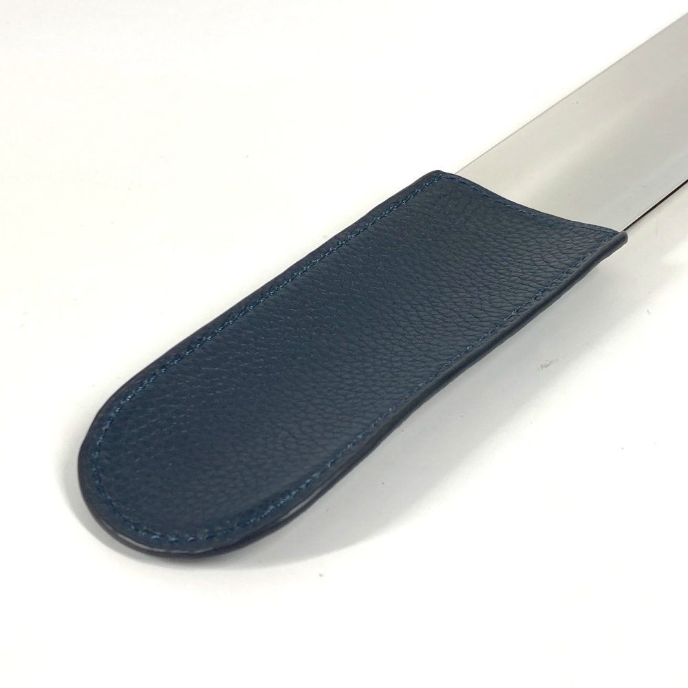 靴べら ロゴ 靴ベラ インテリア シューホーン レザー ネイビー 靴べら ロゴ 靴ベラ インテリア シューホーン レザー ネイビー