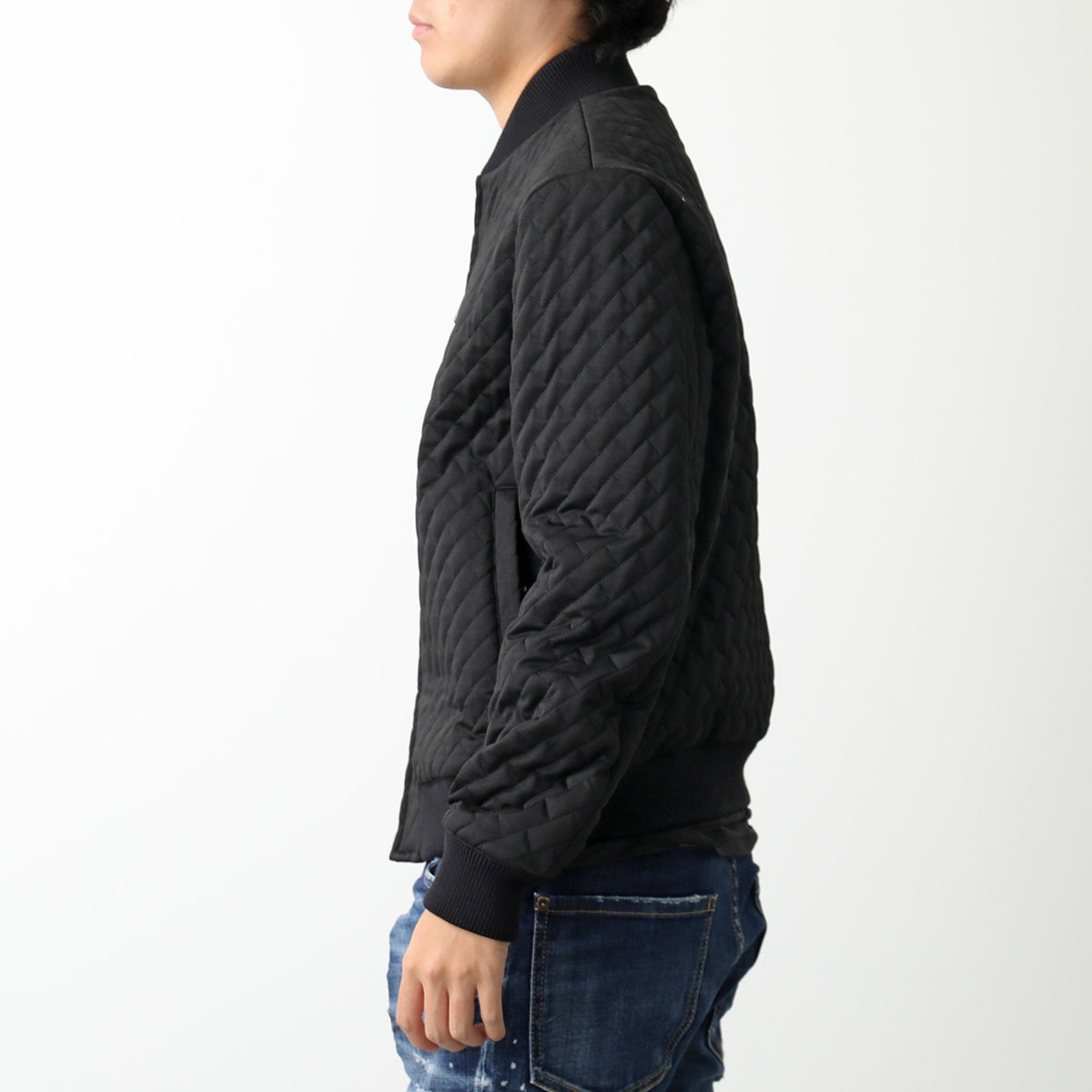 EMPORIO ARMANI エンポリオアルマーニ キルティング ブルゾン 6D1B7T 1K77Z メンズ ウール混 ジップアップ 0999/NERO EMPORIO ARMANI エンポリオアルマーニ キルティング ブルゾン 6D1B7T 1K77Z メンズ ウール混 ジップアップ 0999/NERO