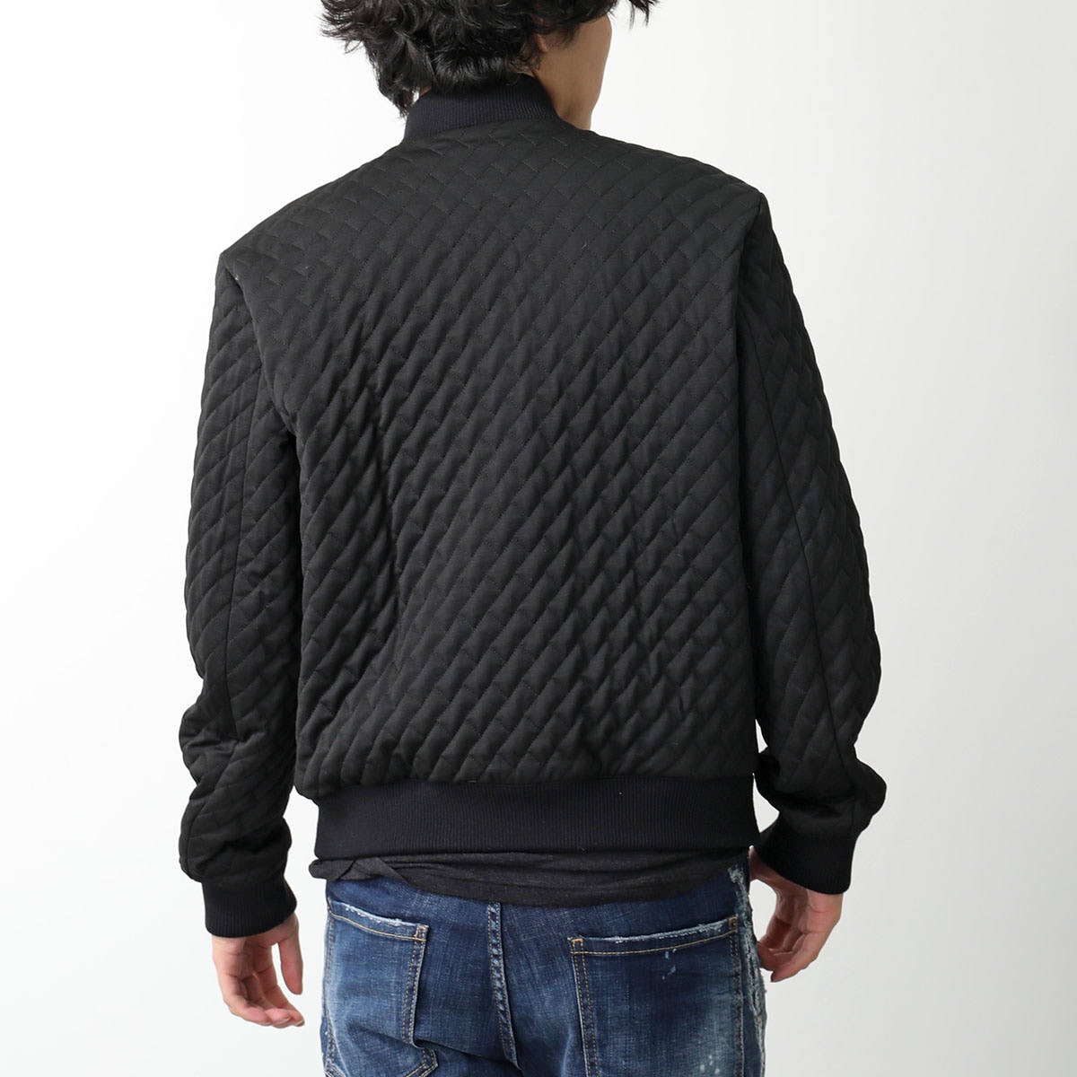 EMPORIO ARMANI エンポリオアルマーニ キルティング ブルゾン 6D1B7T 1K77Z メンズ ウール混 ジップアップ 0999/NERO EMPORIO ARMANI エンポリオアルマーニ キルティング ブルゾン 6D1B7T 1K77Z メンズ ウール混 ジップアップ 0999/NERO