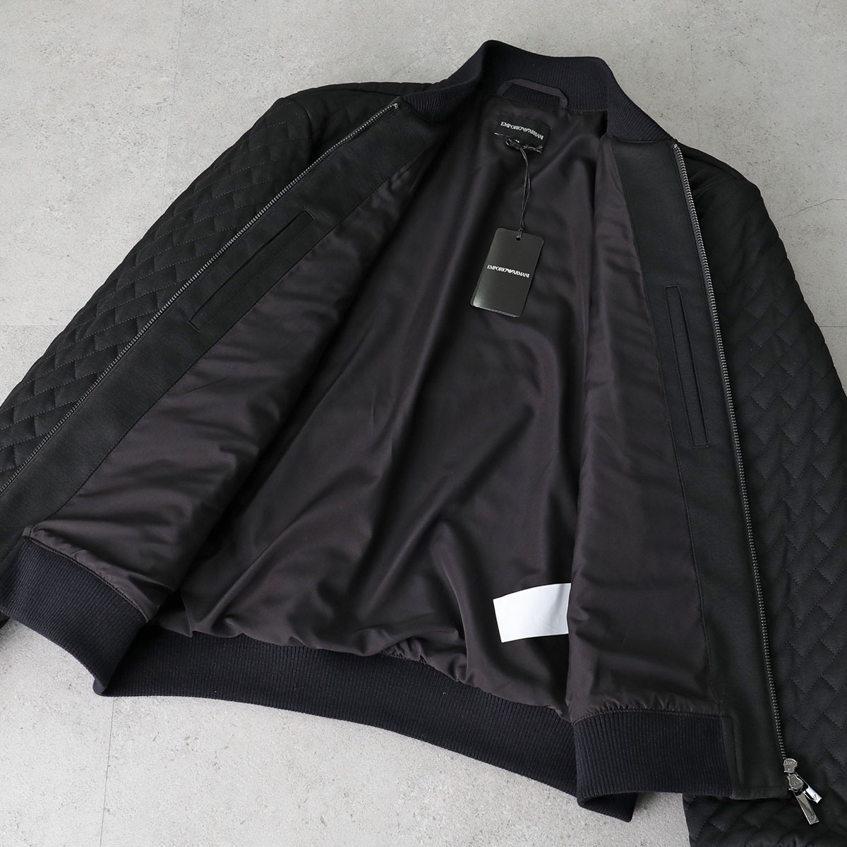 EMPORIO ARMANI エンポリオアルマーニ キルティング ブルゾン 6D1B7T 1K77Z メンズ ウール混 ジップアップ 0999/NERO EMPORIO ARMANI エンポリオアルマーニ キルティング ブルゾン 6D1B7T 1K77Z メンズ ウール混 ジップアップ 0999/NERO