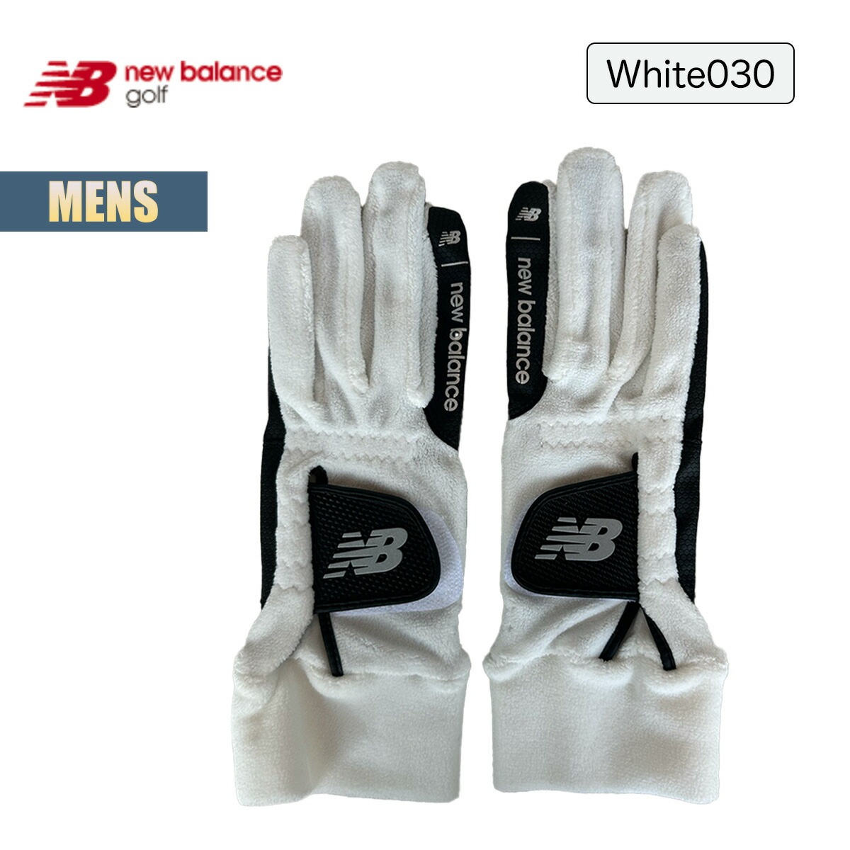 ゴルフ グローブ メンズ 両手用グローブ golf フリース素材 ロゴプリント ブランドロゴ 伸縮性 ゴルフアクセサリー 保温 寒さ対策 防寒 ブラック ホワイト ベージュ