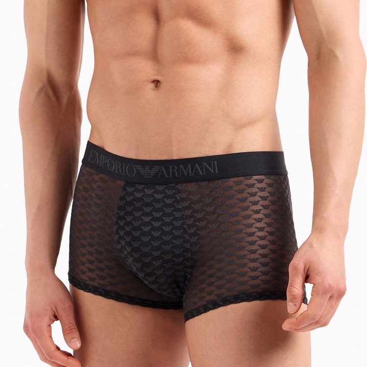 JACQUARD LOGO MESH ボクサーパンツ [ブラック]【112051-4F527-00020】