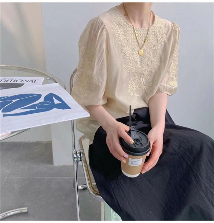 【20点セット】無料ボリューム袖 ブラウス レース ブラウス レディース 半袖 刺繡花柄レース トップス プルオーバー カットソー パフスリーブ ふんわり 透け感 キレイめ カジュアル 通勤 オフィス 【20点セット】無料ボリューム袖 ブラウス レース ブラウス レディース 半袖 刺繡花柄レース トップス プルオーバー カットソー パフスリーブ ふんわり 透け感 キレイめ カジュアル 通勤 オフィス