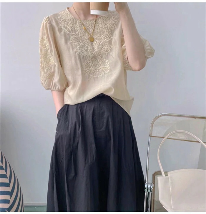 【20点セット】無料ボリューム袖 ブラウス レース ブラウス レディース 半袖 刺繡花柄レース トップス プルオーバー カットソー パフスリーブ ふんわり 透け感 キレイめ カジュアル 通勤 オフィス 【20点セット】無料ボリューム袖 ブラウス レース ブラウス レディース 半袖 刺繡花柄レース トップス プルオーバー カットソー パフスリーブ ふんわり 透け感 キレイめ カジュアル 通勤 オフィス