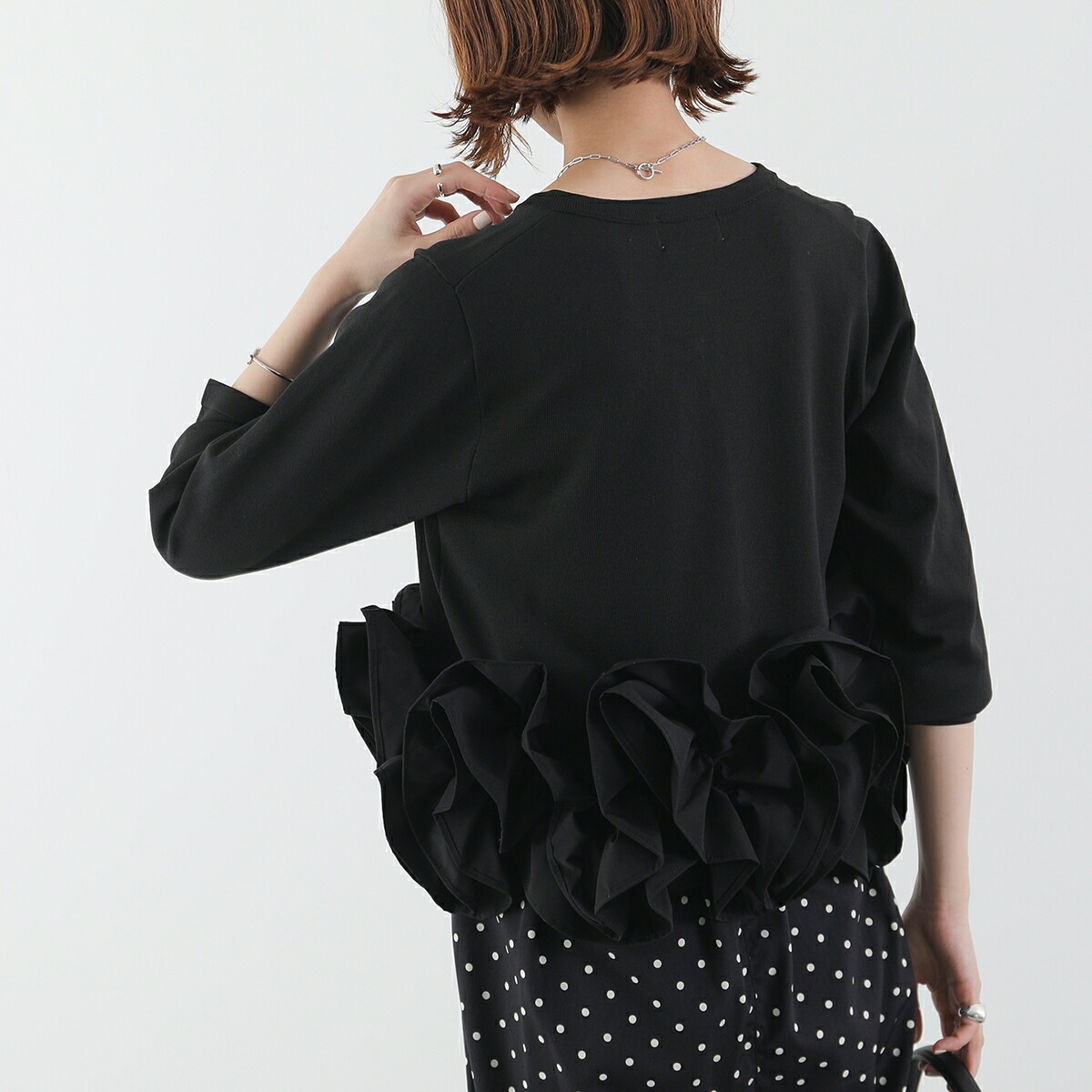 Mewl ミュール カーディガン M252-95200 レディース フリル ニット パールボタン 長袖 カラー2色 Mewl ミュール カーディガン M252-95200 レディース フリル ニット パールボタン 長袖 カラー2色