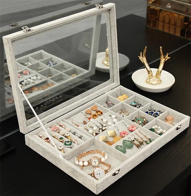 早い者勝ち ジュエリー 収納ボックス ハンドアクセサリー イヤリング スタッドピアス リング 絶妙