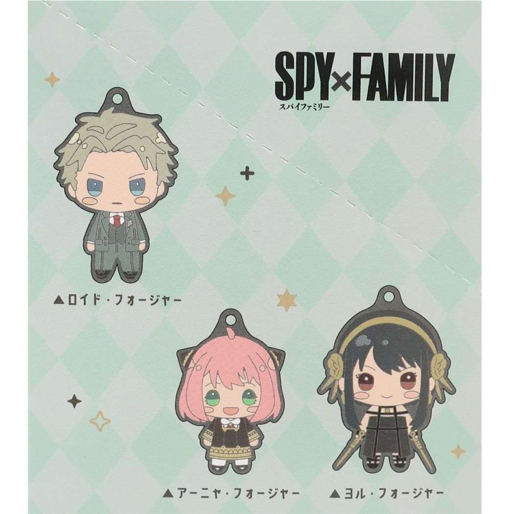 スパイファミリー キーホルダー トレーディングラバーストラップ 全6種 6個入セット