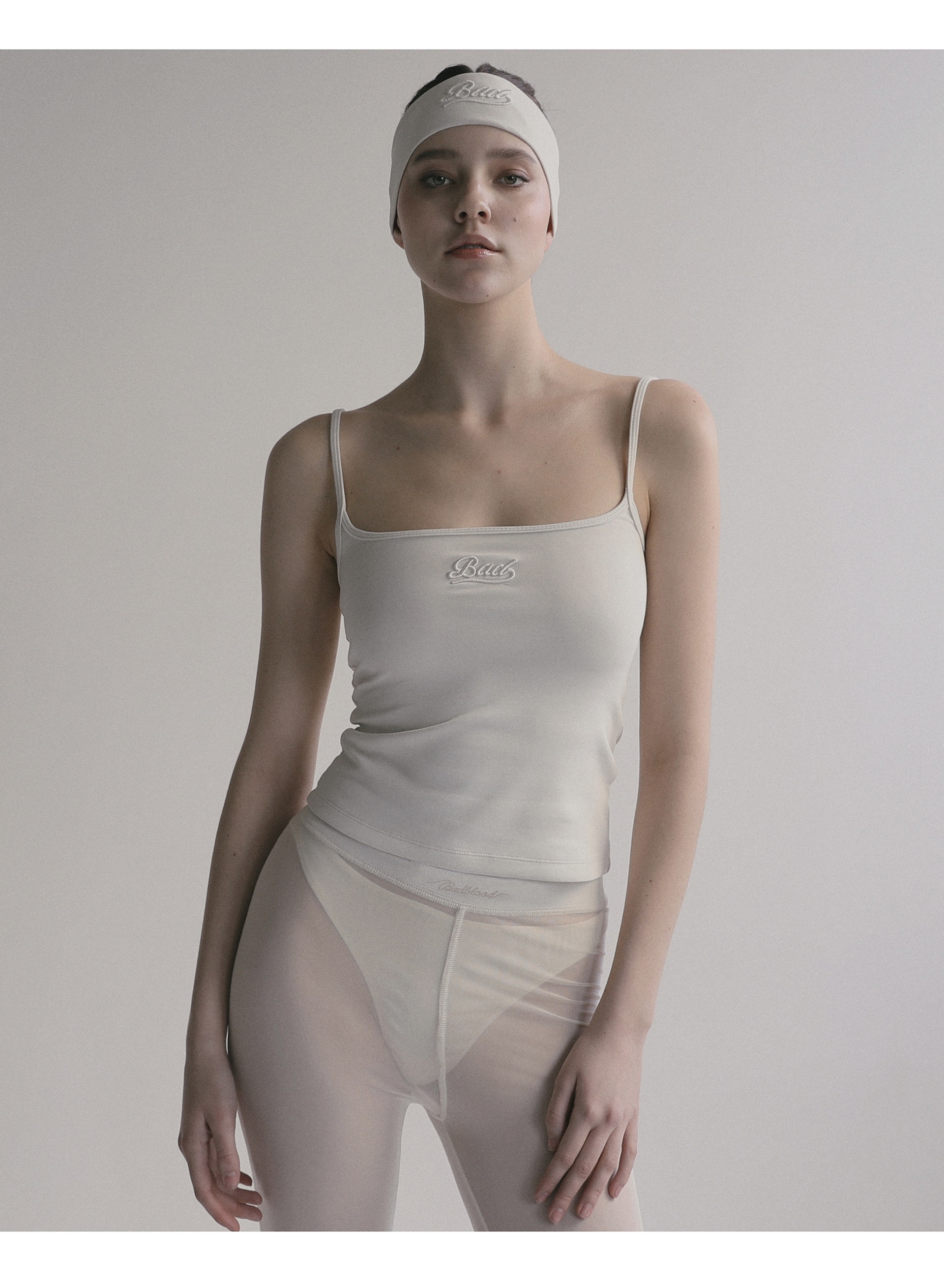 【BADBLOOD】 BEYOND SOFT STRING TANK : CREAM 【BADBLOOD】 BEYOND SOFT STRING TANK : CREAM