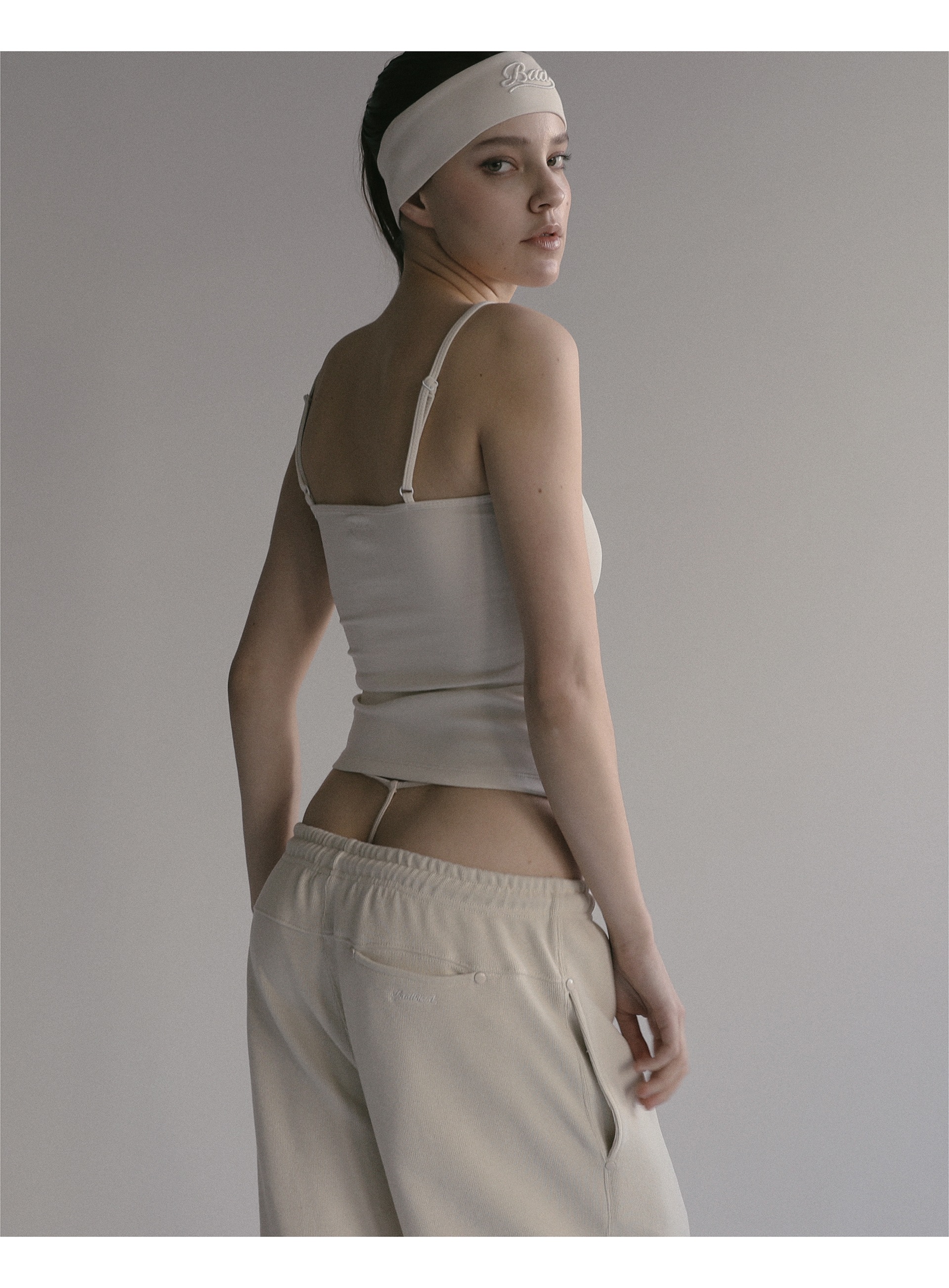 【BADBLOOD】 BEYOND SOFT STRING TANK : CREAM 【BADBLOOD】 BEYOND SOFT STRING TANK : CREAM