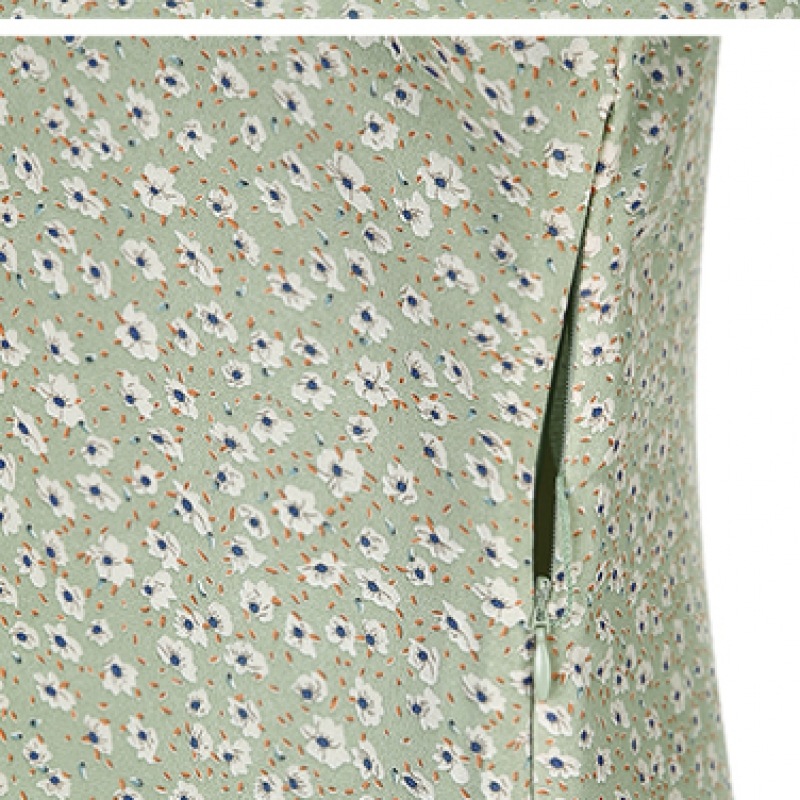 [フォレスト] フラワーVネックアンバランスドレス（OY4OPCN）