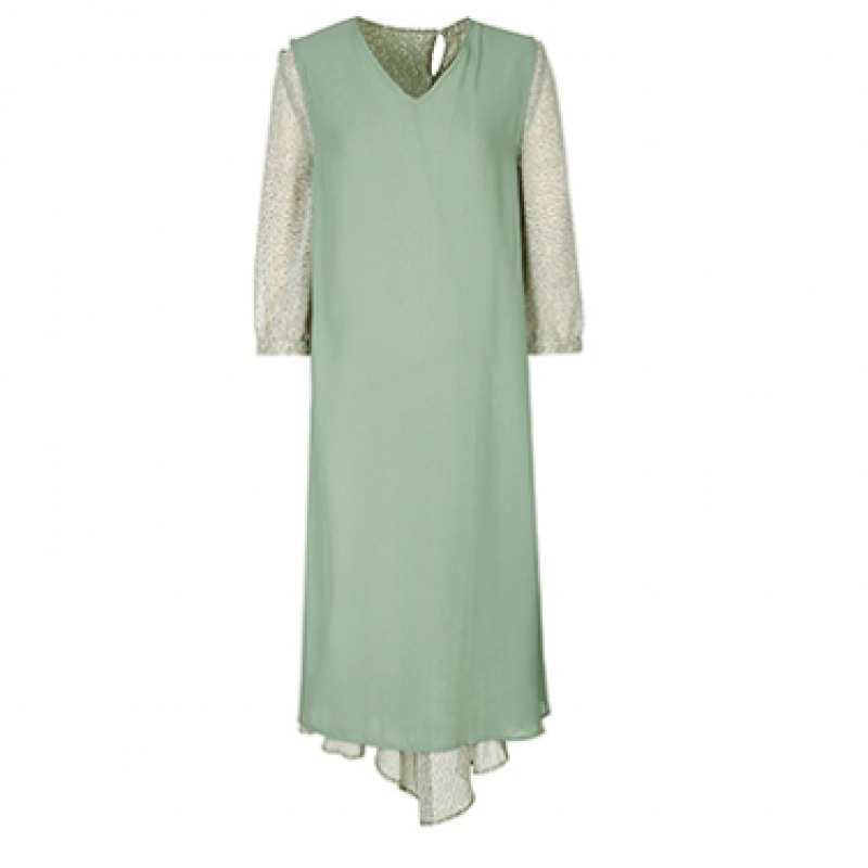 [フォレスト] フラワーVネックアンバランスドレス（OY4OPCN）