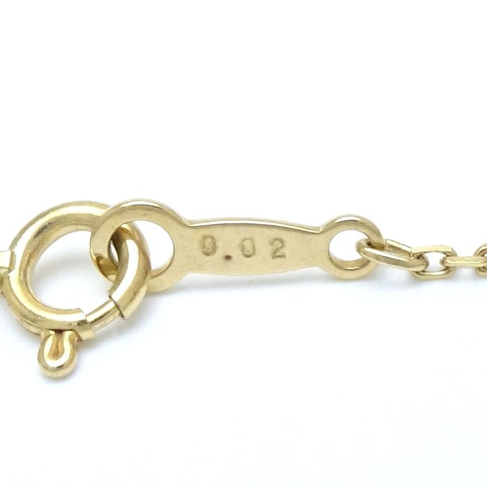 スリースター ネックレス ダイヤモンド0.02ct K18YG イエローゴールド/292288【中古】