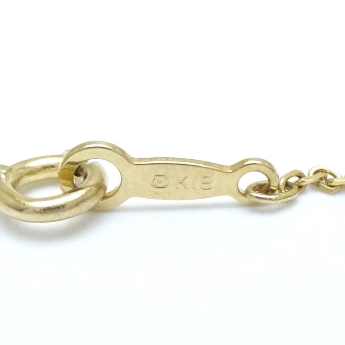 スリースター ネックレス ダイヤモンド0.02ct K18YG イエローゴールド/292288【中古】
