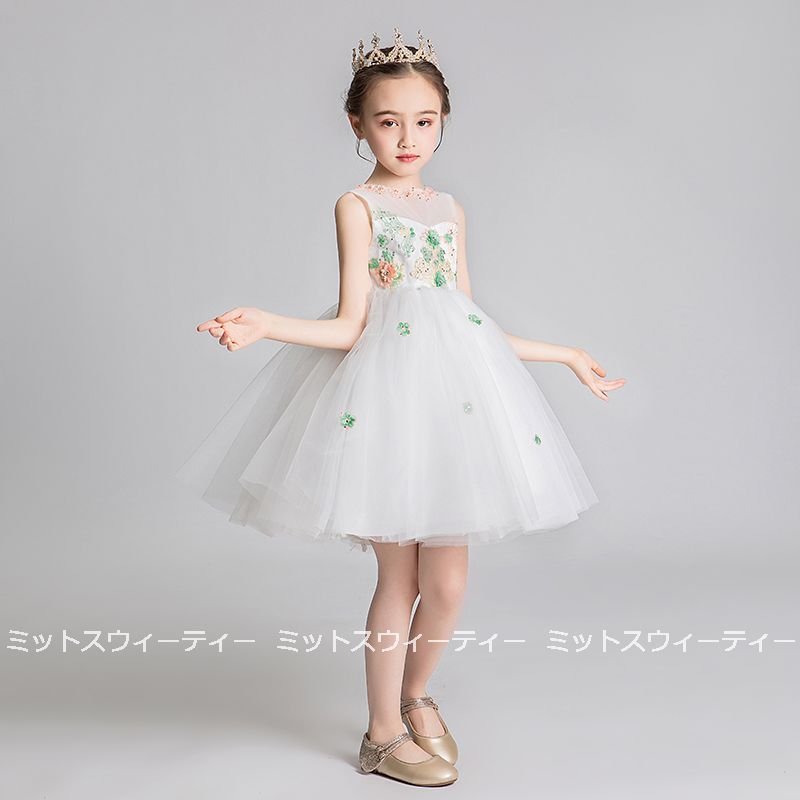 キッズドレス 女の子 子供 ドレス ピアノ発表会 花刺繍 セレモニー ワンピース プレゼント 結婚式 キッズドレス 女の子 子供 ドレス ピアノ発表会 花刺繍 セレモニー ワンピース プレゼント 結婚式