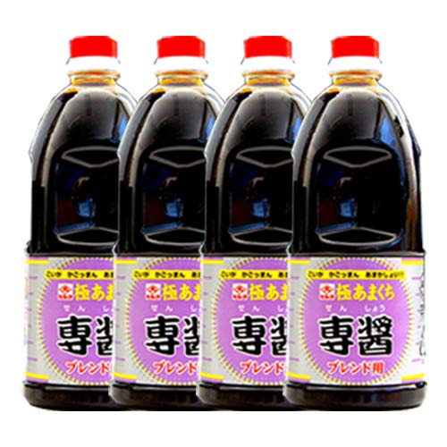 ヒシク 濃口醤油 専醤 極甘口 1L*4本 藤安醸造