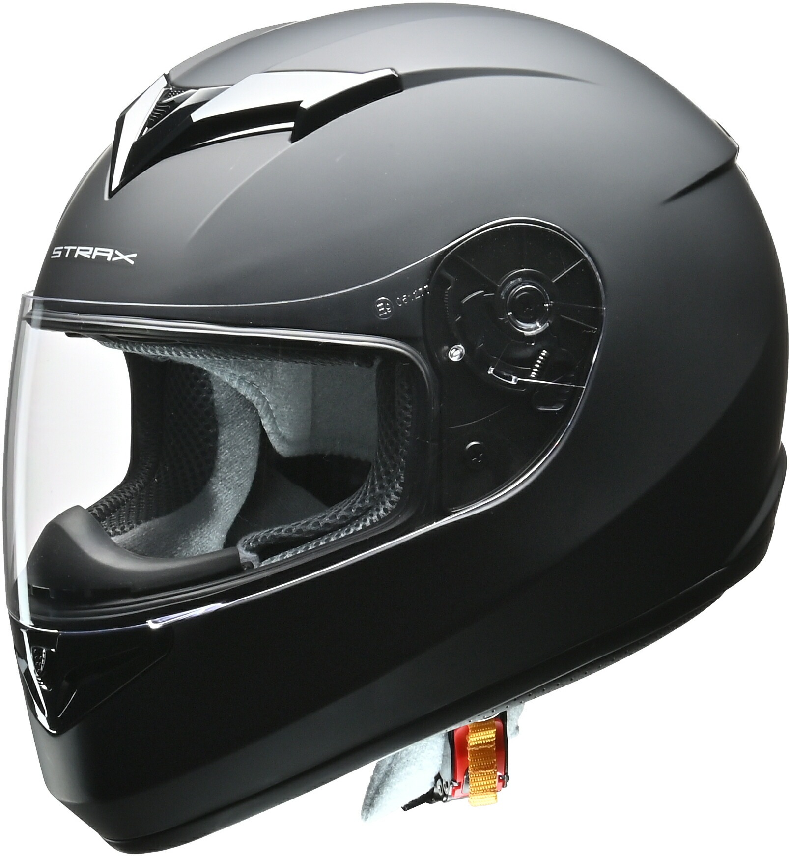 リード工業 (LEAD) バイク用 フルフェイス ヘルメット STRAX SF-12 マットブラック Lサイズ (59-60cm未満)