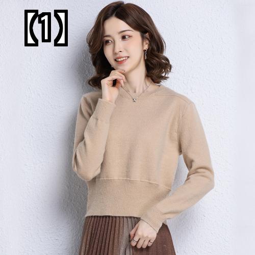 ニット セーター レディース 春秋冬 ショート丈 トップス 長袖 プルオーバー ラウンドネック ウール 柔らかい 快適 大きいサイズ ベージュ 緑 白 無地 シンプル きれいめ ニット セーター レディース 春秋冬 ショート丈 トップス 長袖 プルオーバー ラウンドネック ウール 柔らかい 快適 大きいサイズ ベージュ 緑 白 無地 シンプル きれいめ