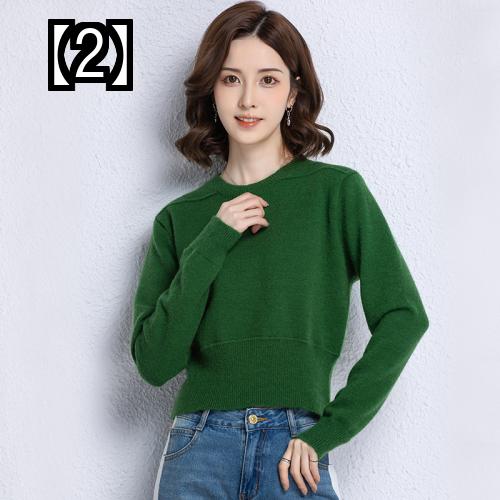 ニット セーター レディース 春秋冬 ショート丈 トップス 長袖 プルオーバー ラウンドネック ウール 柔らかい 快適 大きいサイズ ベージュ 緑 白 無地 シンプル きれいめ ニット セーター レディース 春秋冬 ショート丈 トップス 長袖 プルオーバー ラウンドネック ウール 柔らかい 快適 大きいサイズ ベージュ 緑 白 無地 シンプル きれいめ
