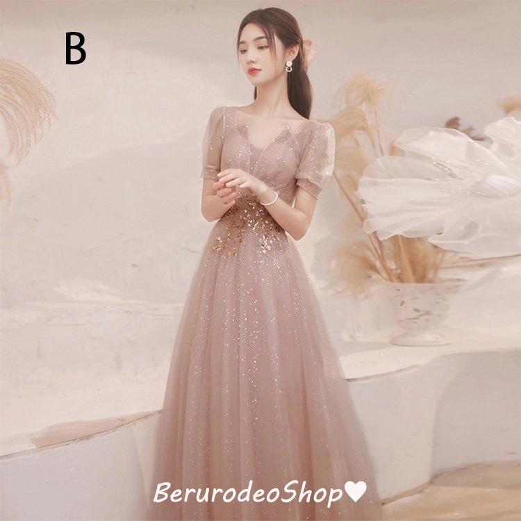 【急速出荷】人気 ロングドレス着痩せ 同窓会 結婚式 披露宴イブニングドレス ロングドレス ブルー ドレス ワイン赤 パフスリーブ Vネック 【急速出荷】人気 ロングドレス着痩せ 同窓会 結婚式 披露宴イブニングドレス ロングドレス ブルー ドレス ワイン赤 パフスリーブ Vネック