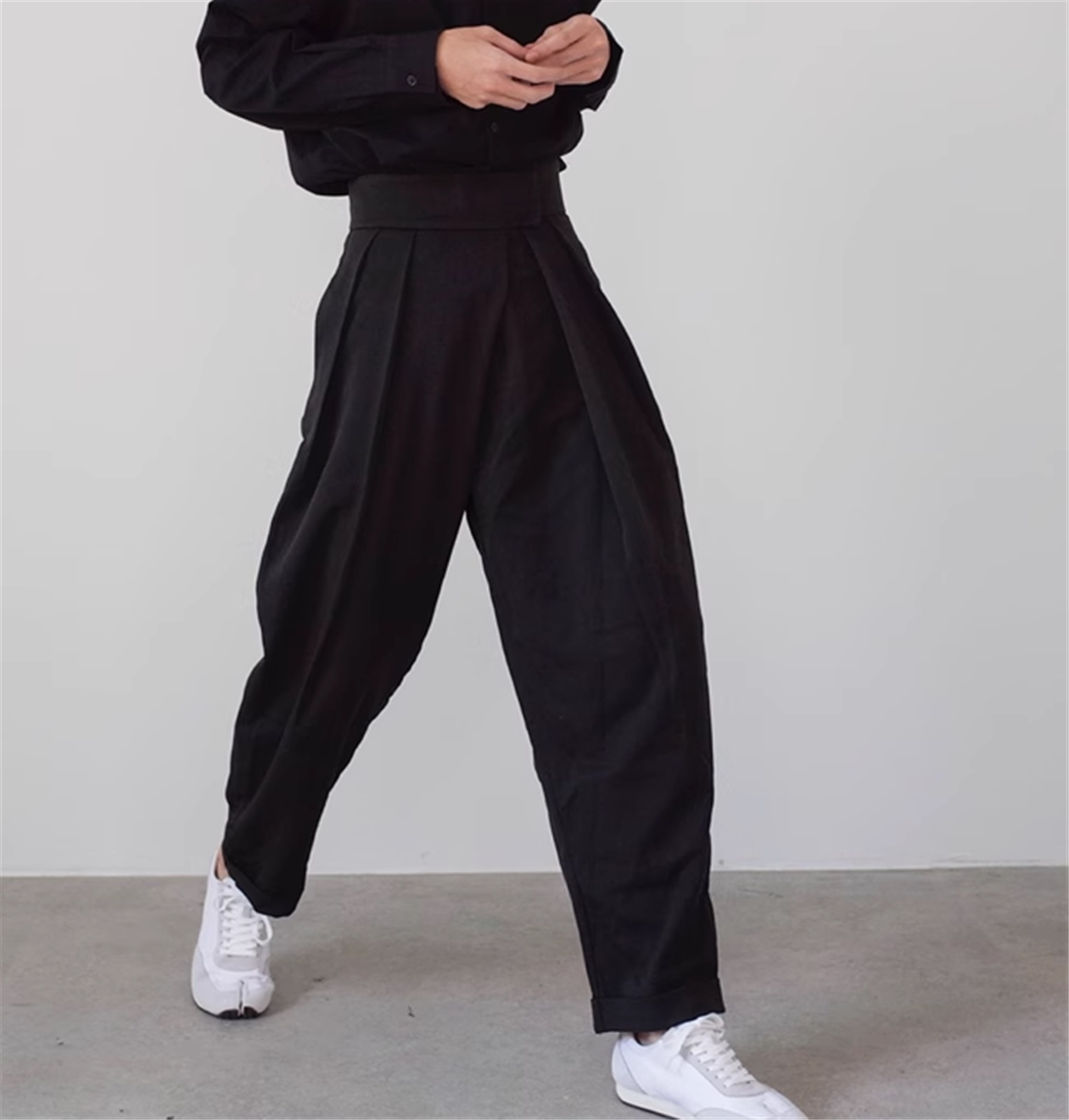 ボトムス パンツ ワイドパンツ ハイウエスト ベルト 大人可愛い シンプル カジュアル おしゃれ こなれ感 存在感 無地 秋 10代 20代 30代 40代 レディース ユニセックス メンズ 学生